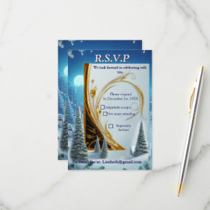 WINTER  in Magical Wonderland RSVP Card