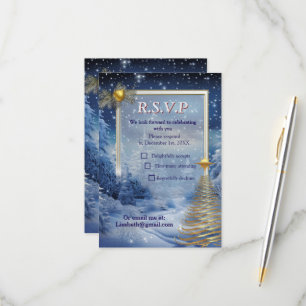 WINTER  in Magical Wonderland RSVP Card