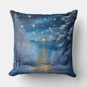 WINTER in Magical Wonderland Throw Pillow