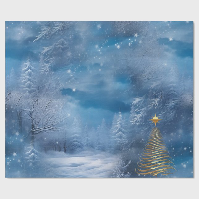 WINTER  in Magical Wonderland Wrapping Paper (Flat)