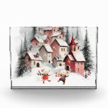 Winter in Mice Town Photo Block<br><div class="desc">Bundle up and visit the most charming little hamlet in the winter wonderland with our enchanting Winter in Mice Town Photo Block! This delightful photo block features two little mice having the time of their lives in a snow-covered mouse village,  enjoying all the simple joys of winter.</div>