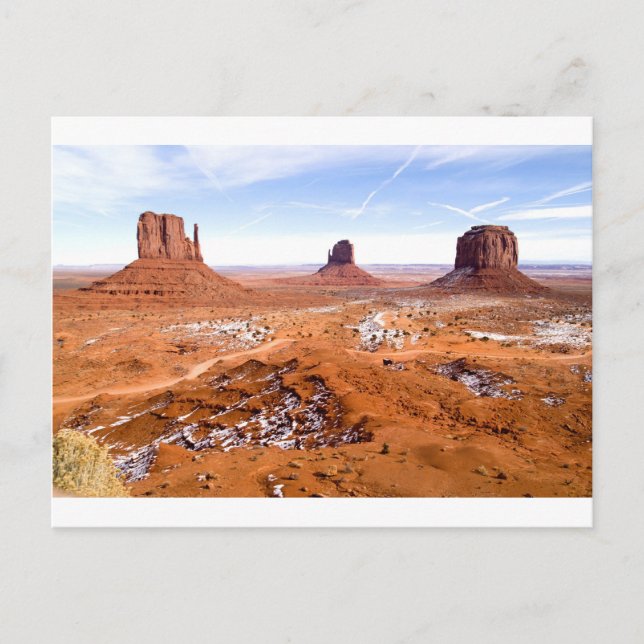 Winter in Monument Valley Postcard (Front)