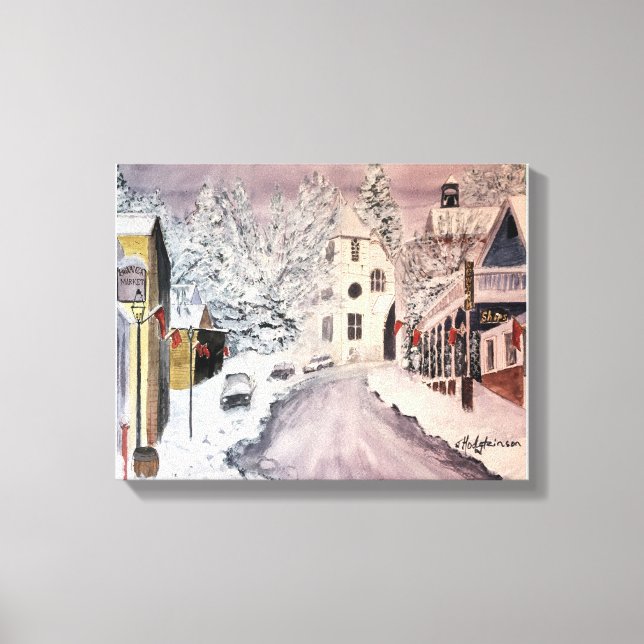 WINTER IN NEVADA CITY CA CANVAS PRINT (Front)