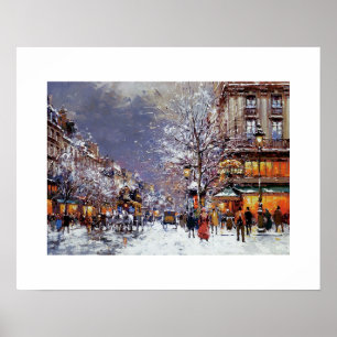 Winter in Paris. Fine Art Print