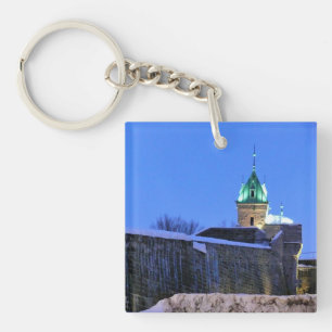 Winter in Quebec, Canada Keychain