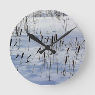 Winter in Quebec, Canada Round Clock