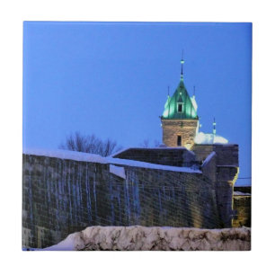 Winter in Quebec, Canada Tile