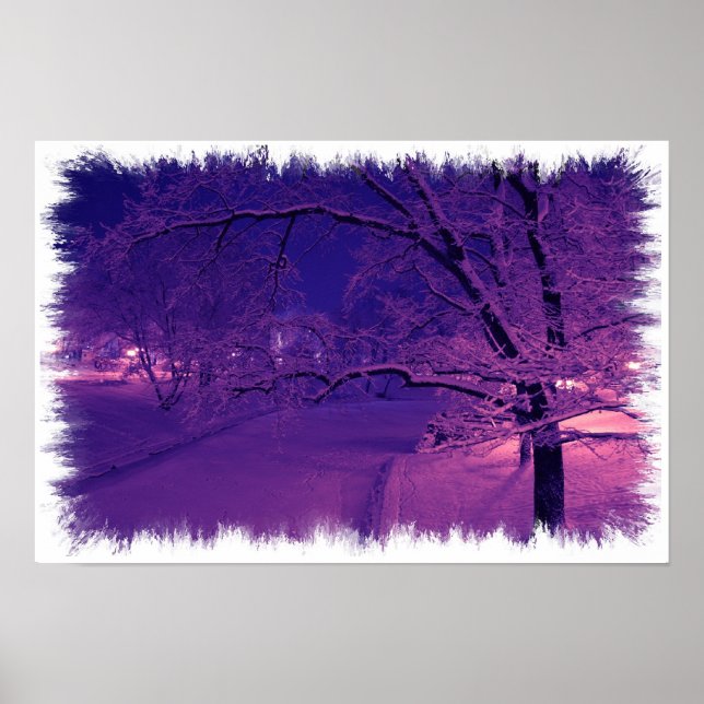 Winter in sepia tones poster (Front)