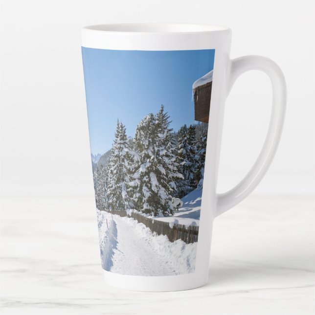Winter in St. Moritz Latte Mug (Right)