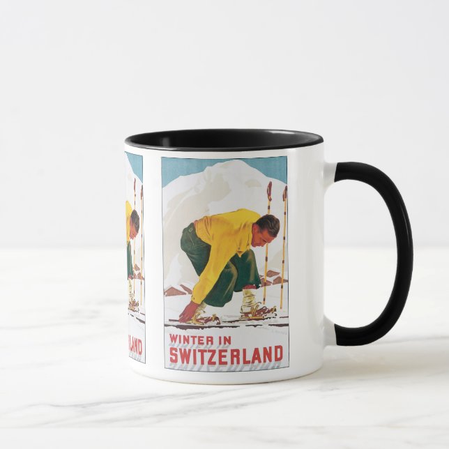 Winter in Switzerland Mug (Right)