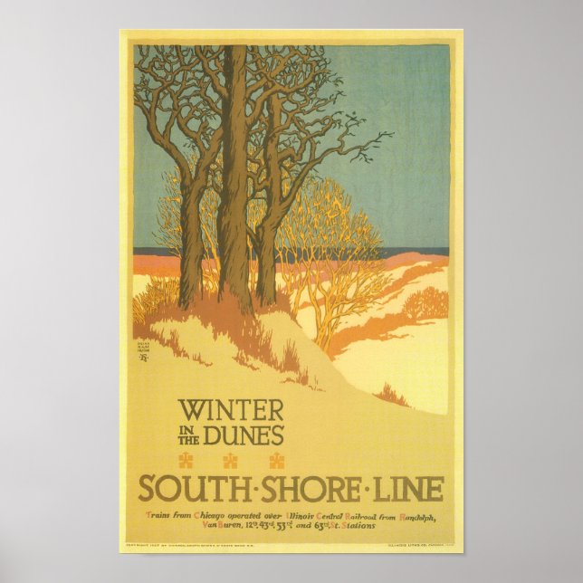 Winter in the Dunes Poster (Front)