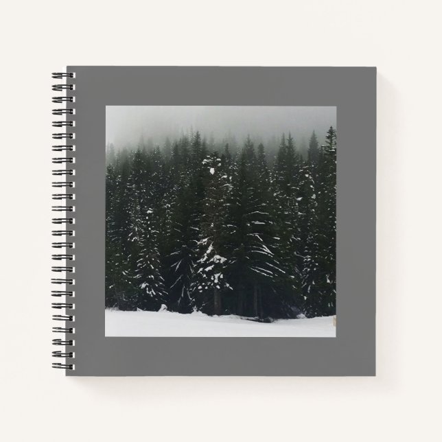 Winter in the Mountain Forest Notebook (Front)
