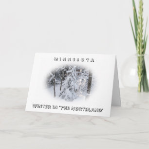 Winter in "The Northland" Blank Greeting Card