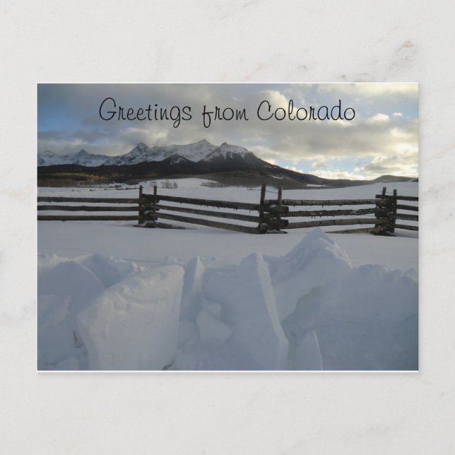 Winter in the San Juan Mountains, Colorado Postcard (Front)