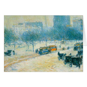 Winter in Union Square by Frederick Childe Hassam