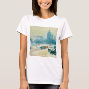 Winter in Union Square by Frederick Childe Hassam T-Shirt