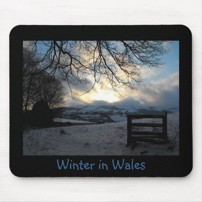 Winter in Wales photo mousemat Mouse Pad (Front)