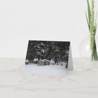 Winter in Woodway Card