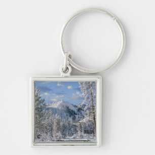 Winter in Yellowstone National Park, Wyoming Keychain