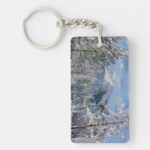 Winter in Yellowstone National Park, Wyoming Keychain
