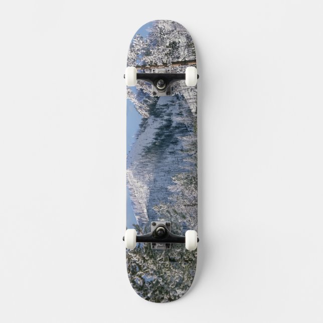 Winter in Yellowstone National Park, Wyoming Skateboard (Front)