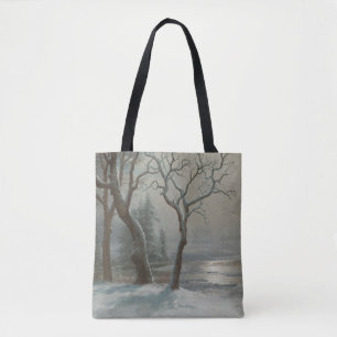 Winter in Yosemite by Albert Bierstadt Tote Bag