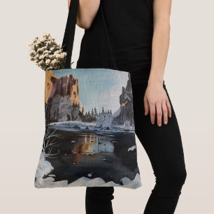 Winter in Yosemite,  by Gary Poling Tote Bag
