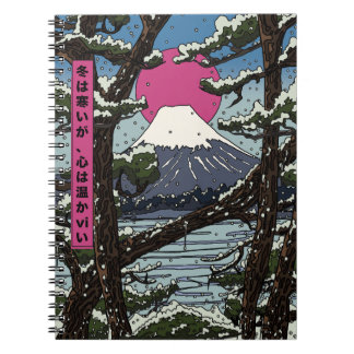 Winter is cold but the heart is warm notebook