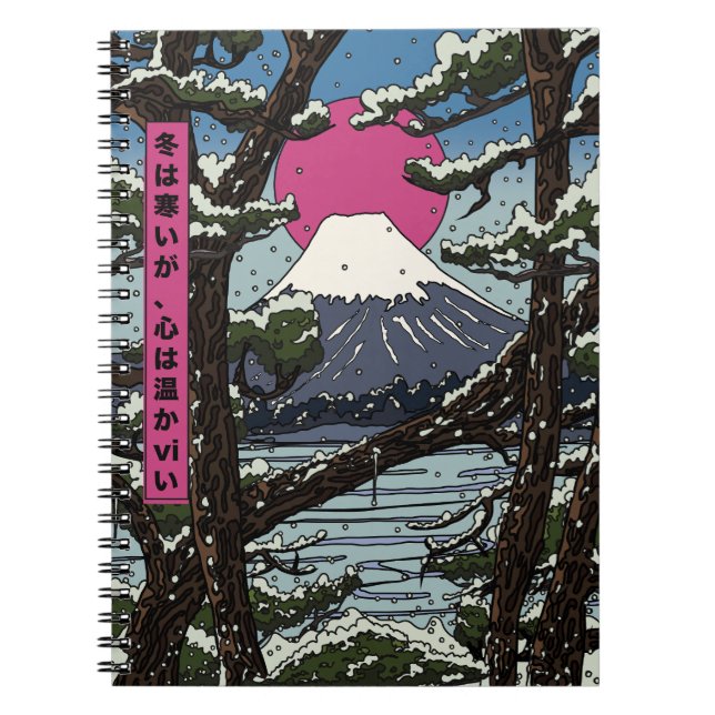 Winter is cold but the heart is warm notebook (Front)
