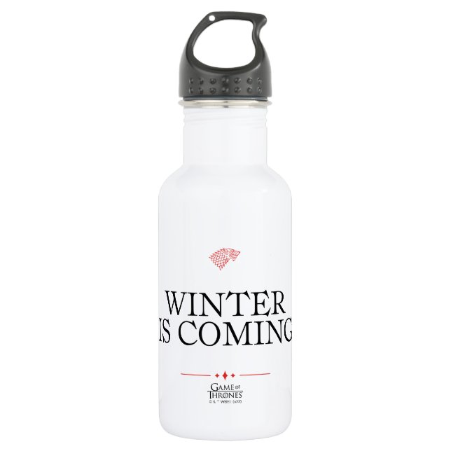 Winter Is Coming 532 Ml Water Bottle (Front)