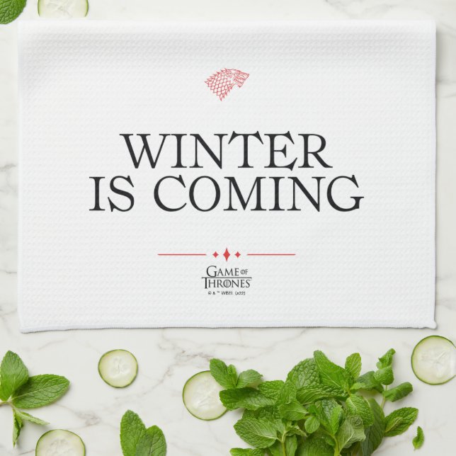 Winter Is Coming Kitchen Towel (Folded)