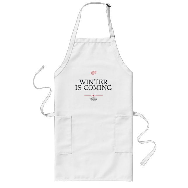 Winter Is Coming Long Apron (Front)