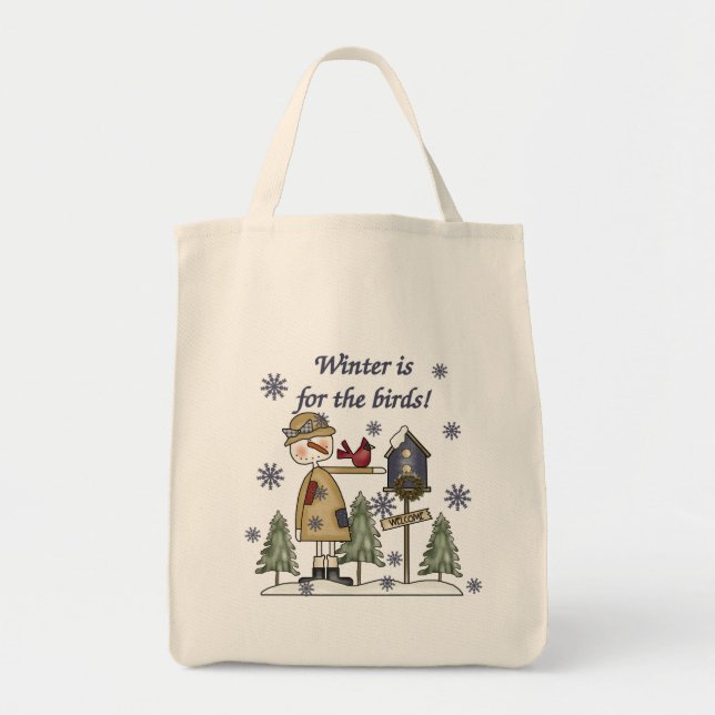 Winter is for the Birds T-shirts and Gifts Tote Bag (Front)