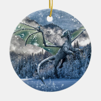 Winter Is Here Ceramic Ornament