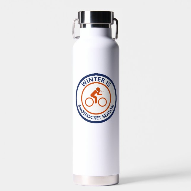 Winter Is Snot Rocket Season Cycling Water Bottle (Front)