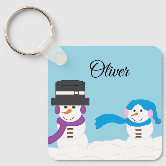 Winter is Snowy  Keychain (Front)