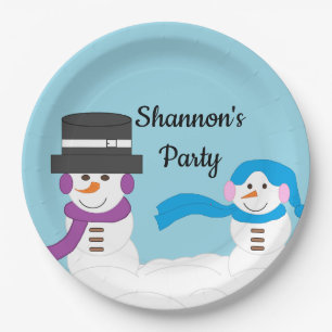 Winter is Snowy: Paper Plate