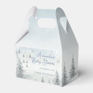 Winter Its Cold Outside Baby Shower Thank You Favor Box