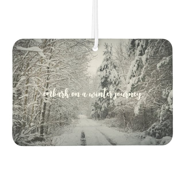 Winter journey through the woodland air freshener (Front)