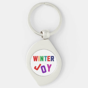 Winter Joy - Cozy Colourful Letters Keychain