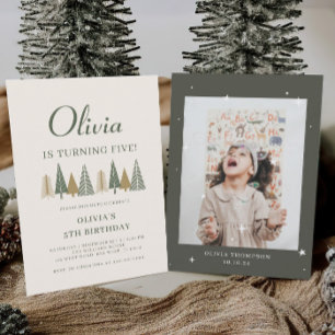 Winter Kids Birthday Party Invitation