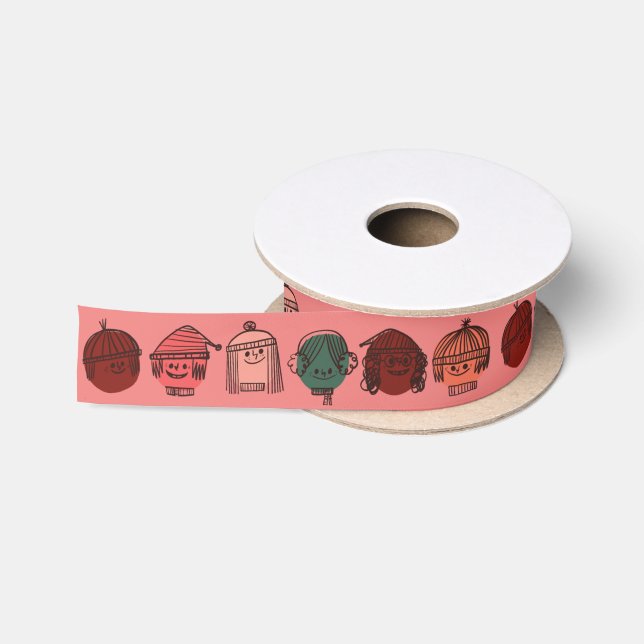 Winter Kids Ribbon Satin Ribbon (Spool)