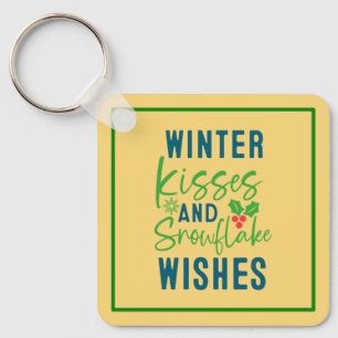 Winter Kisses And Snowflake Wishes-51963 Keychain