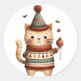 Winter Kitten  Stickers