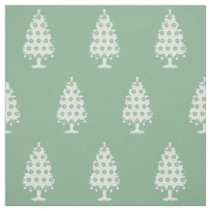 Winter Knit Christmas Tree Fabric