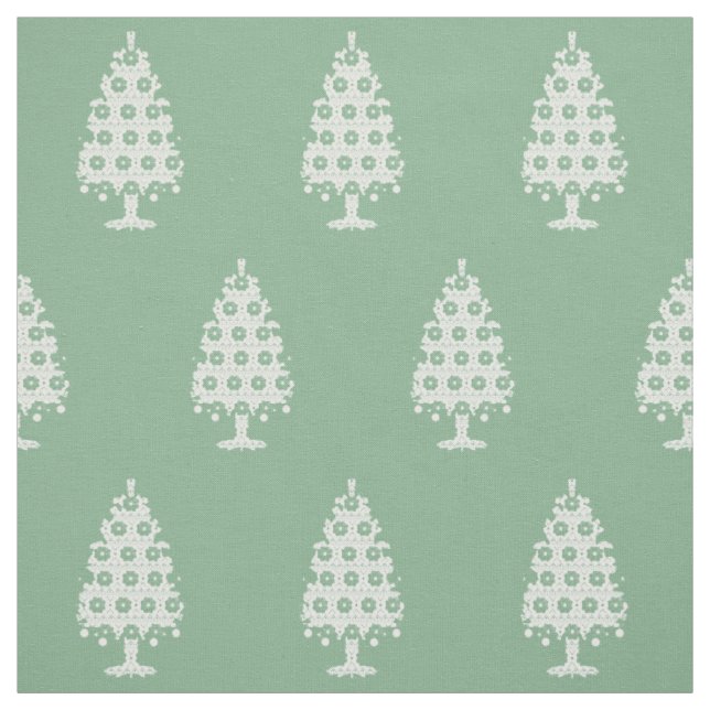 Winter Knit Christmas Tree Fabric (Swatch)