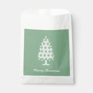 Winter Knit Christmas Tree Favour Bags