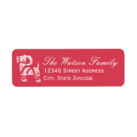 Winter Knit Christmas Yule Bock Address Labels
