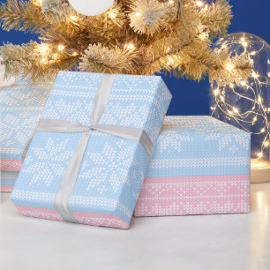 Winter Knitted Christmas Sweater Holiday Gift  Wrapping Paper