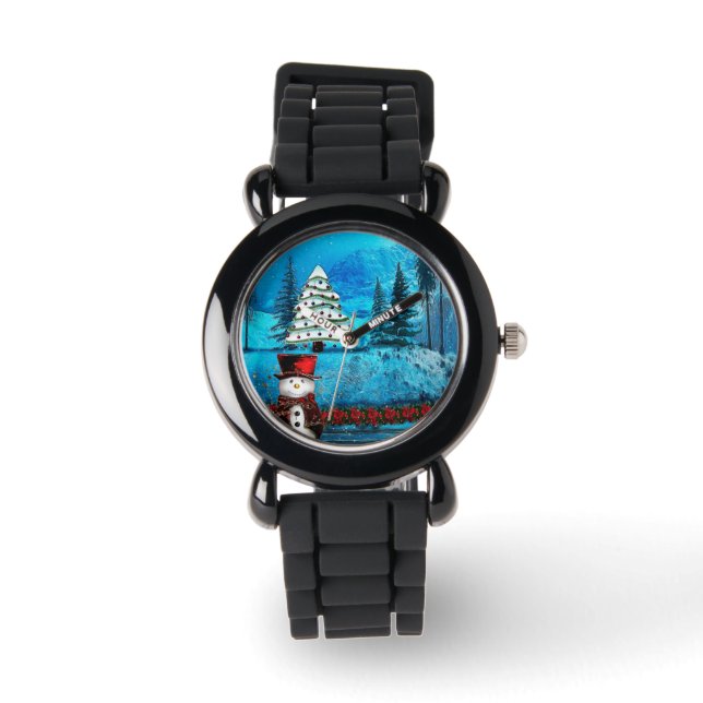 Winter Lake Christmas Folk Watch (Front)